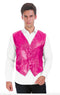 Adult Pink Sequin Vest-ONE SIZE